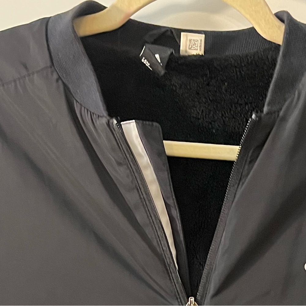 Adidas Black Zip-Up Jacket with Logo